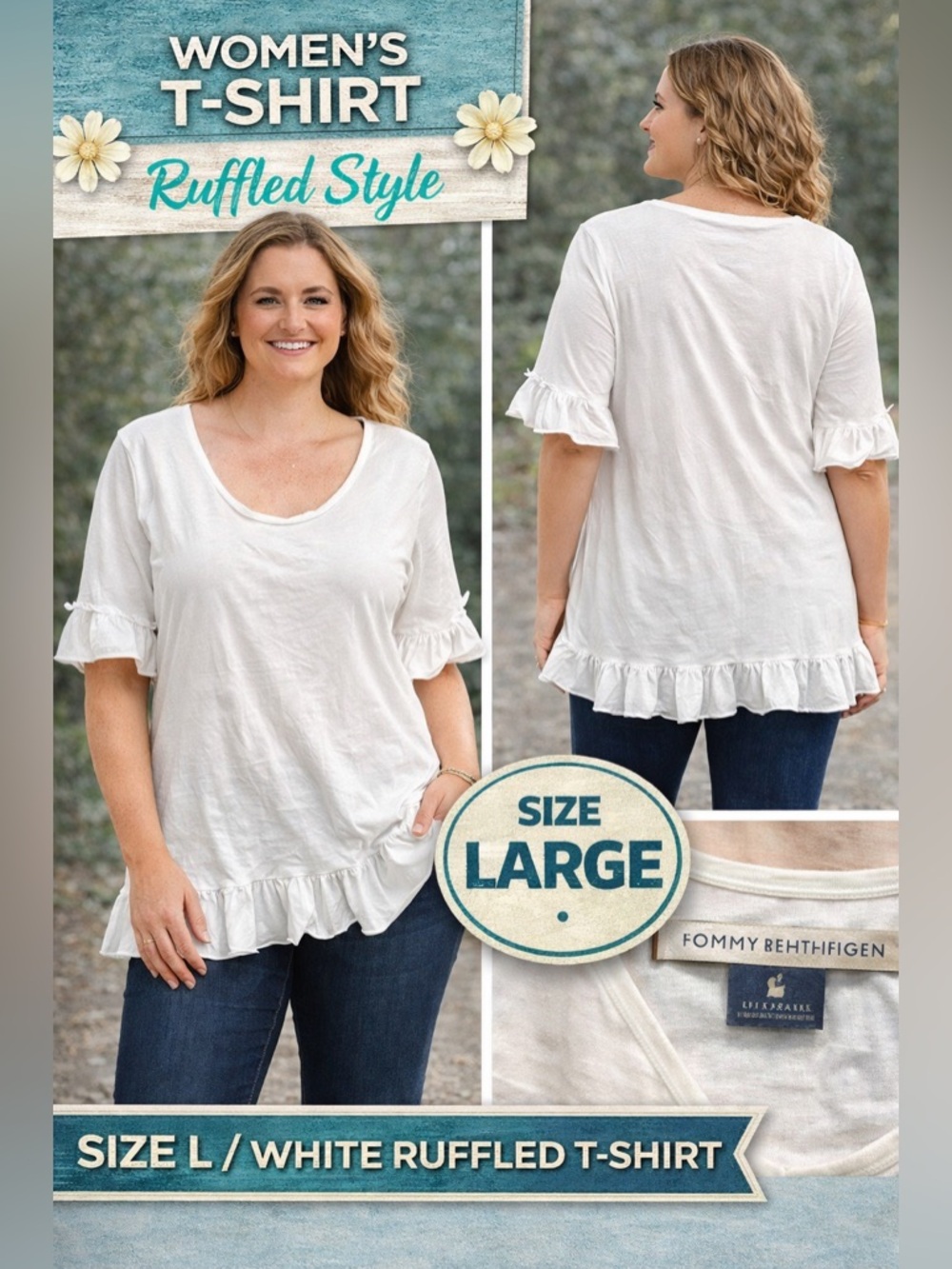 Ruffled shirt large